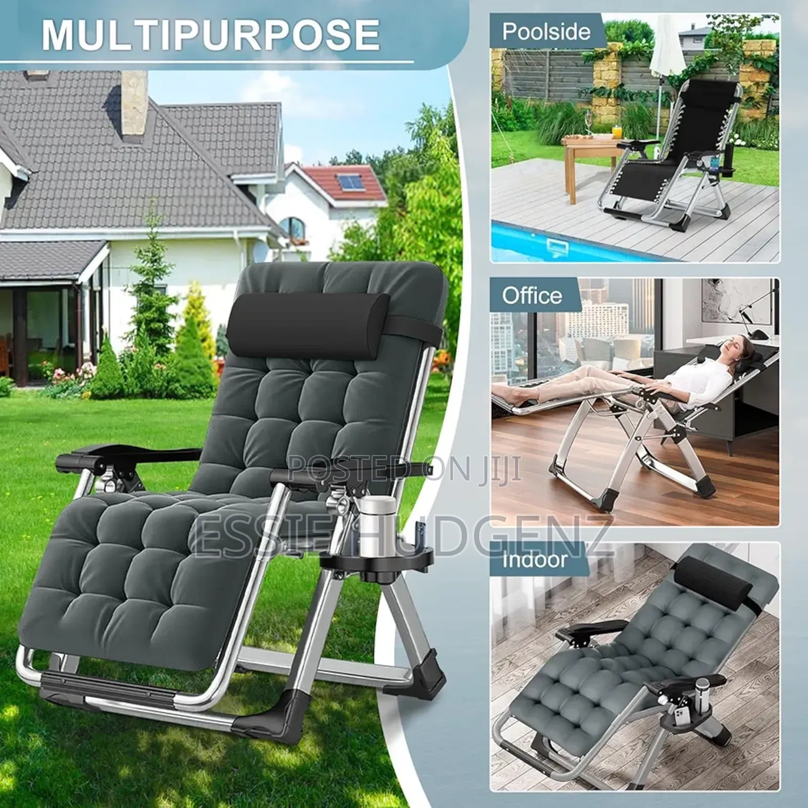 Multi Purpose Zero Gravity Chair With Aside Tray