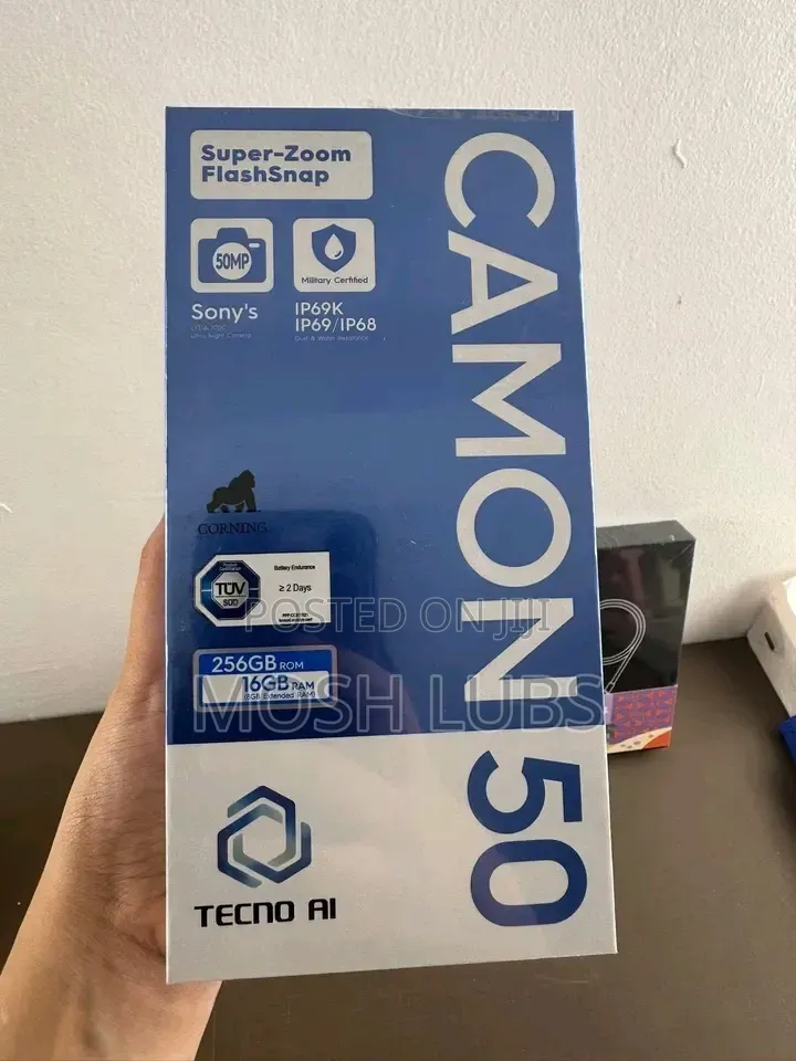 New Tecno Camon 50 256 GB Gray