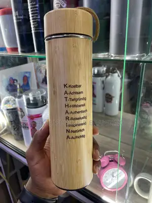 Custom Branded Bamboo Flasks Available