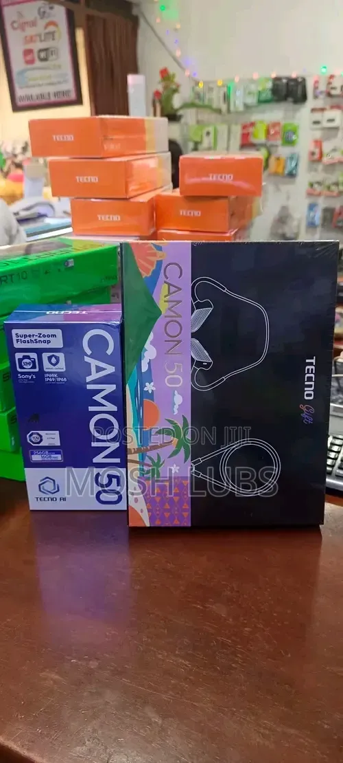 New Tecno Camon 50 256 GB Black