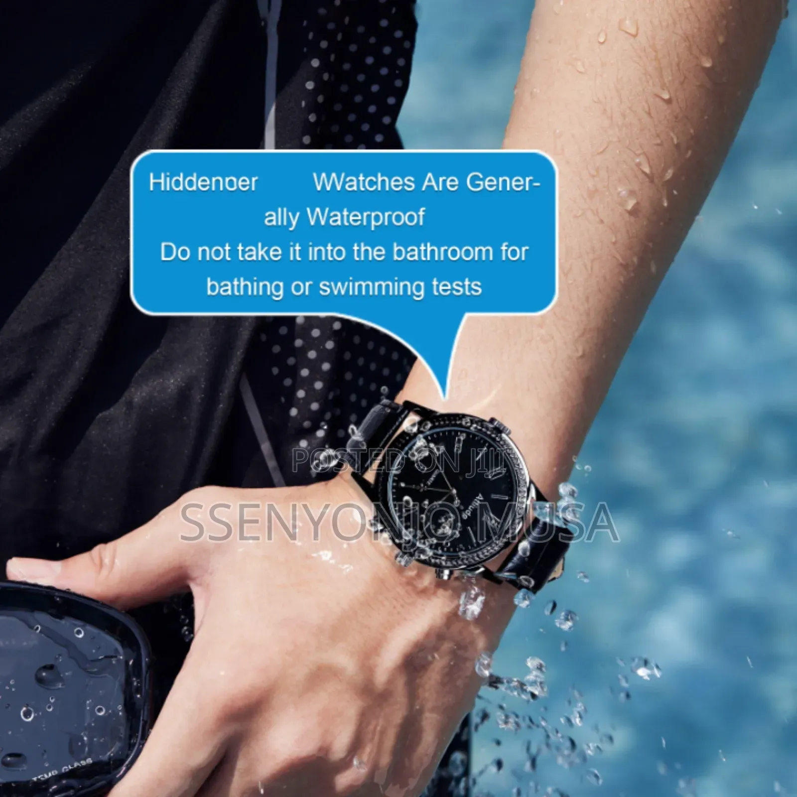 Spy Hand Watch Camera Hd 1080p –32gb Built-in Memory, Usb Rechargeable