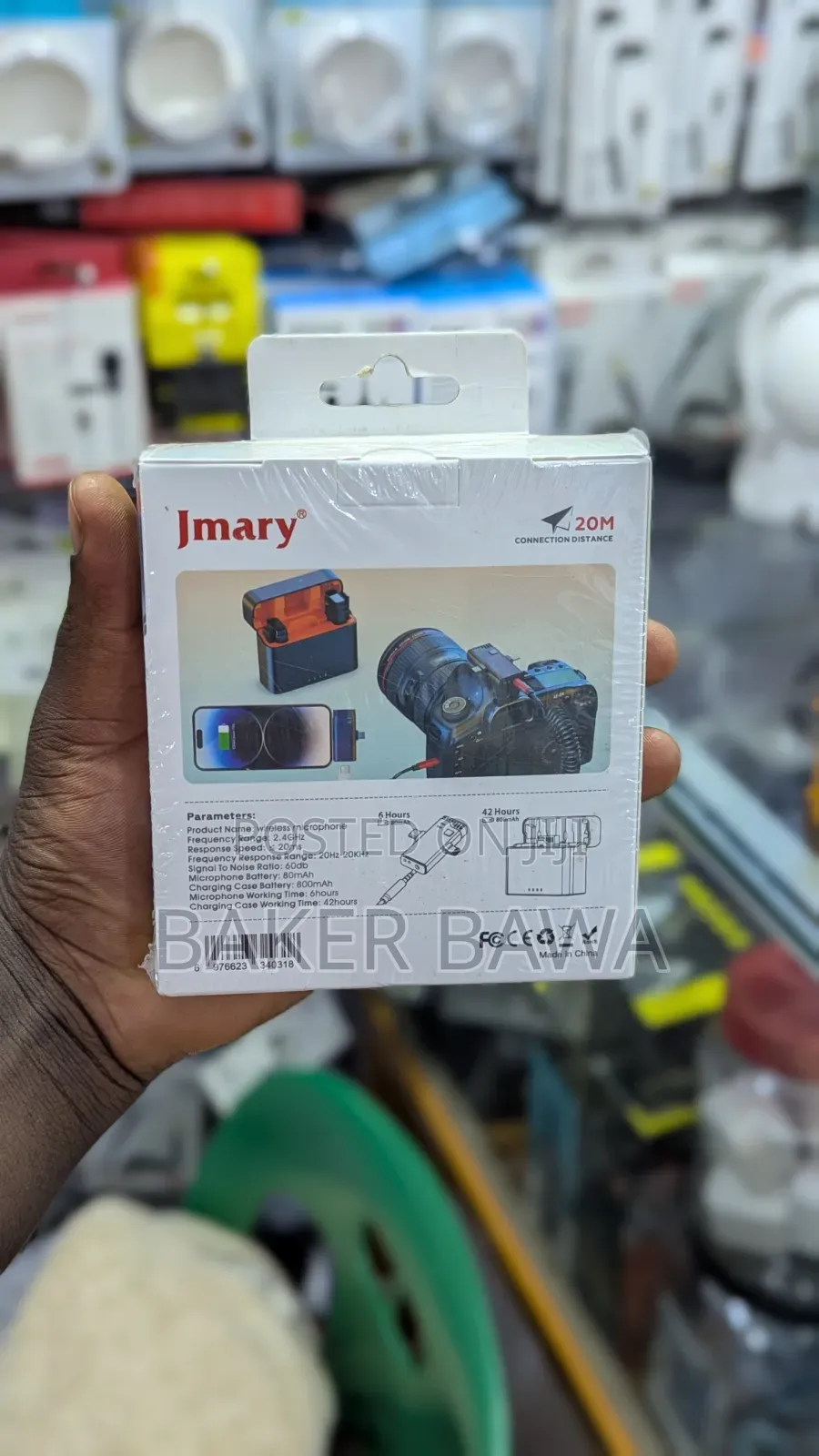 Jmary Wireless Microphone Designed for Mobile Devices and Cameras