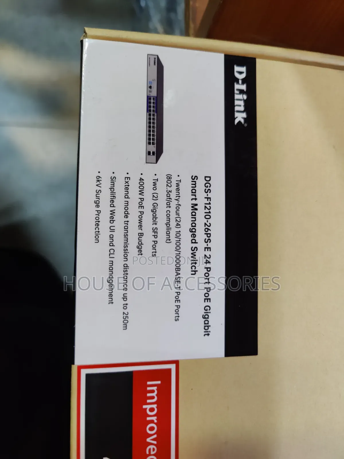 D-Link 24-Port DGS Poe Gigabit Switch (Dgs-F1210)
