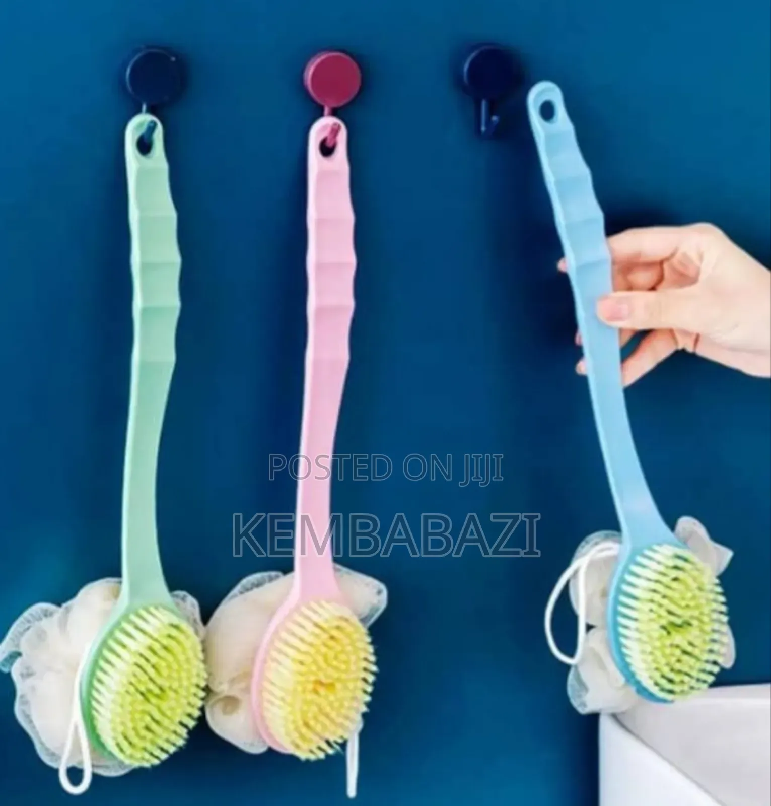 Double-sided Bath Brush And Loofah Scrubber
