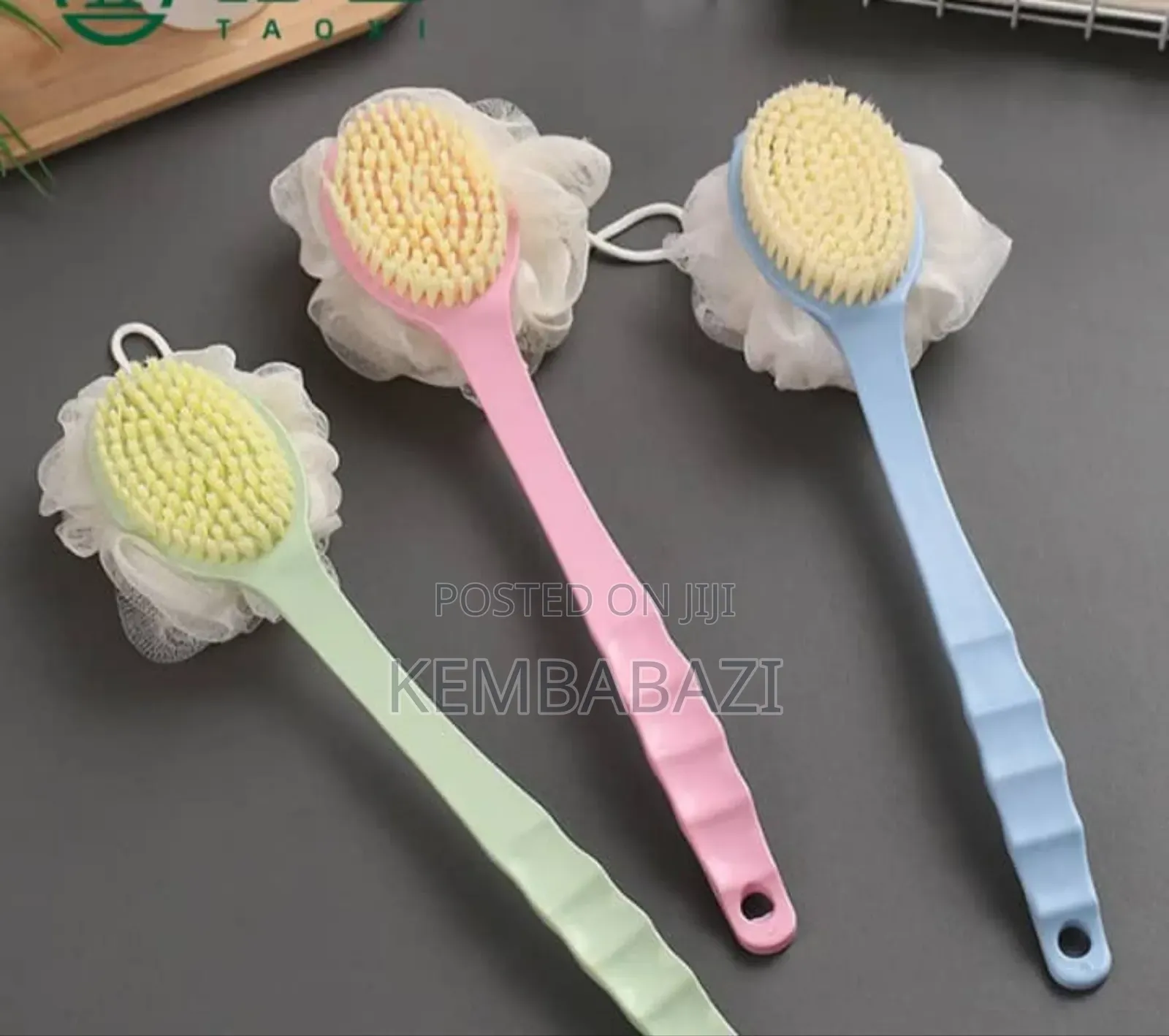 Double-sided Bath Brush And Loofah Scrubber