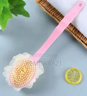 Double-sided Bath Brush And Loofah Scrubber
