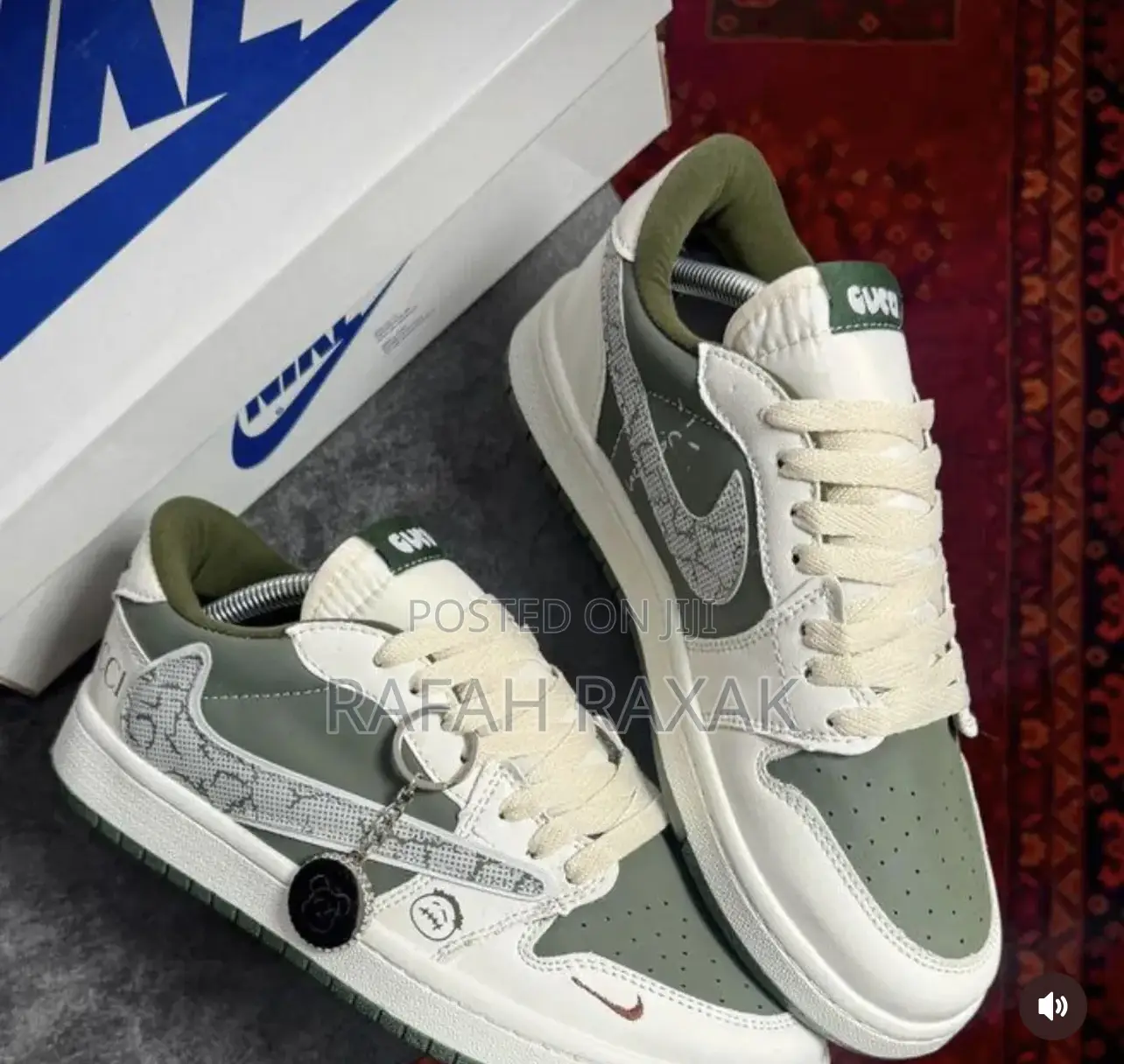 Travis Scott X Cucci X Nike Air Jordan 1low Unisex Sneakers