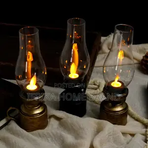 Vintage Lantern Retro Design Led Hanging Oil Lamp Battery Operated
