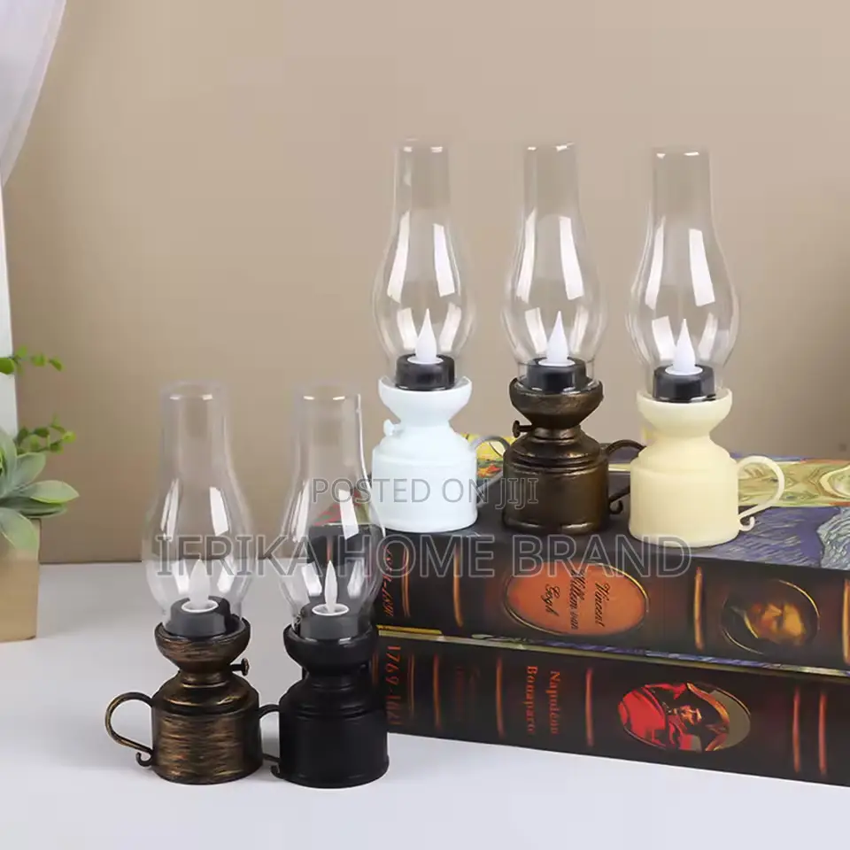 Vintage Lantern Retro Design Led Hanging Oil Lamp Battery Operated