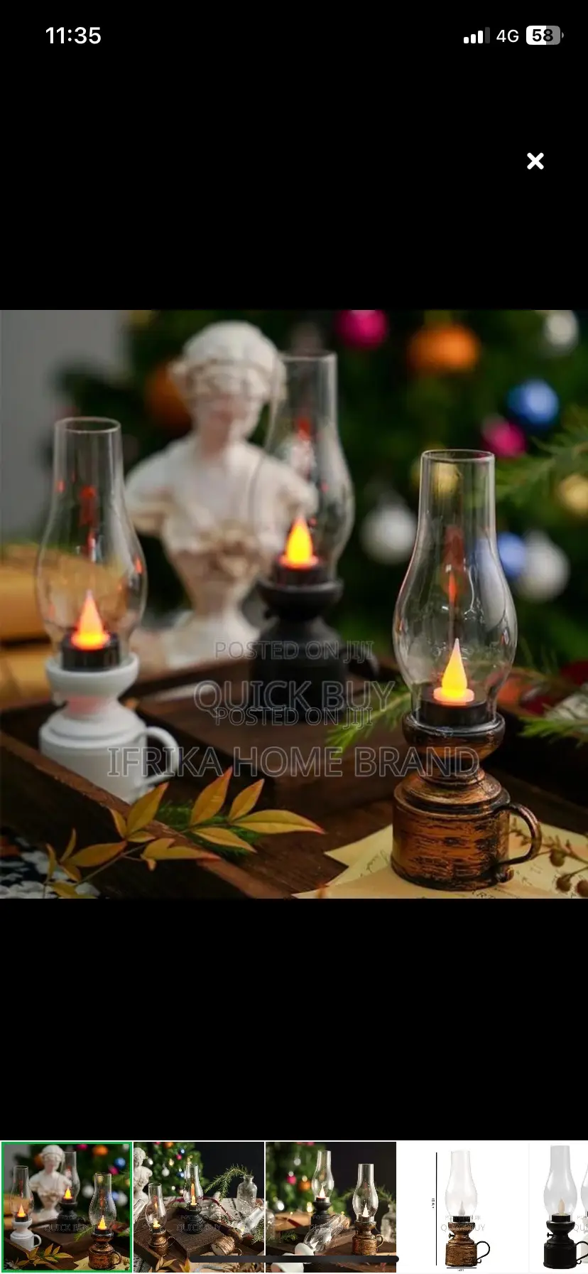 Vintage Lantern Retro Design Led Hanging Oil Lamp Battery Operated