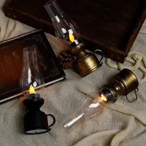 Vintage Lantern Retro Design Led Hanging Oil Lamp Battery Operated