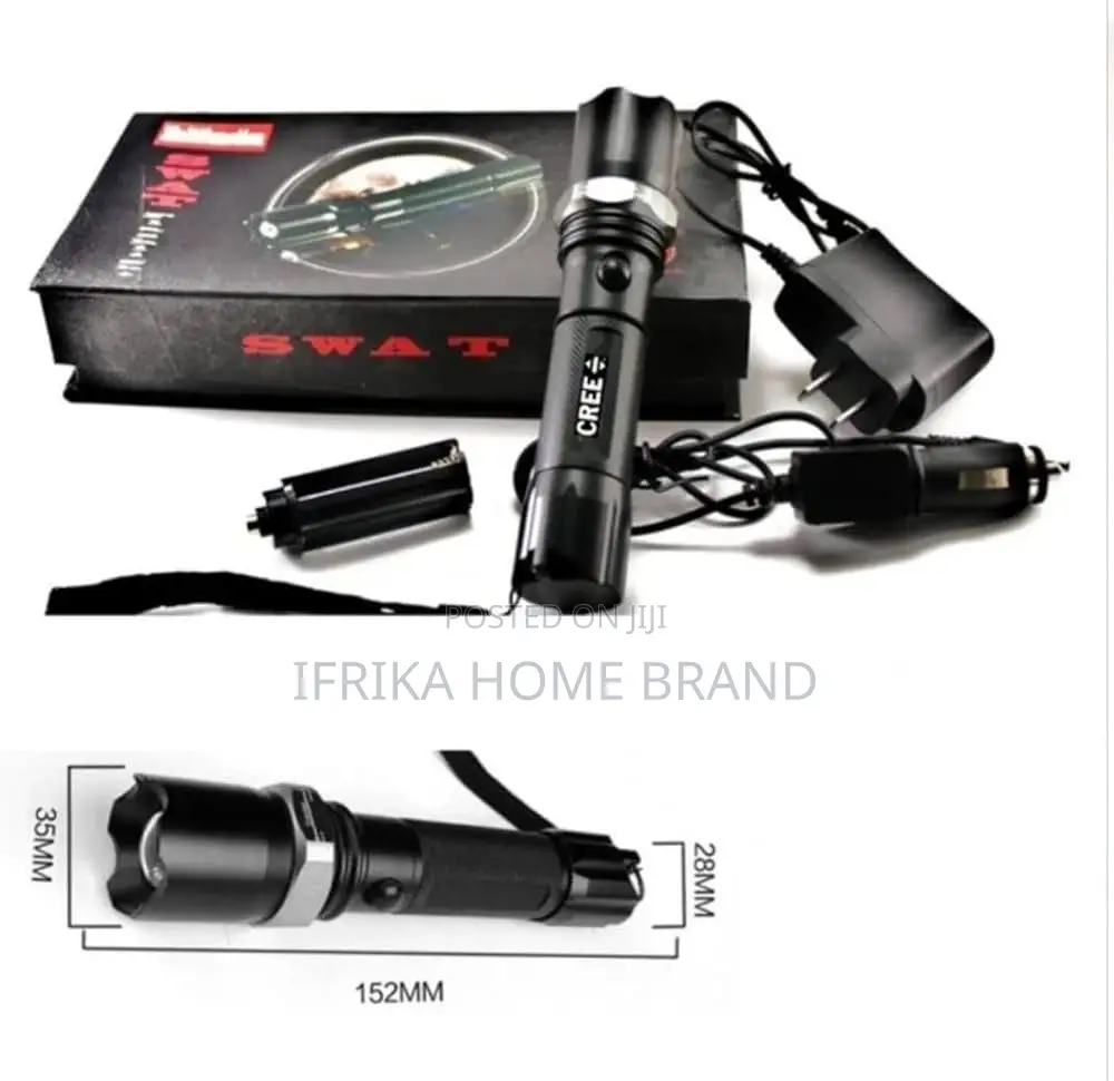 Led Swoat Long Range Emergency Flashlight Charging and Batteries