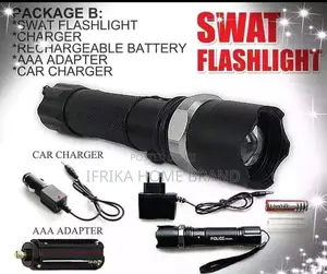 Led Swoat Long Range Emergency Flashlight Charging and Batteries