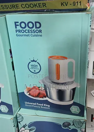 3-Liter Electric Food Processor and Meat Grinder.