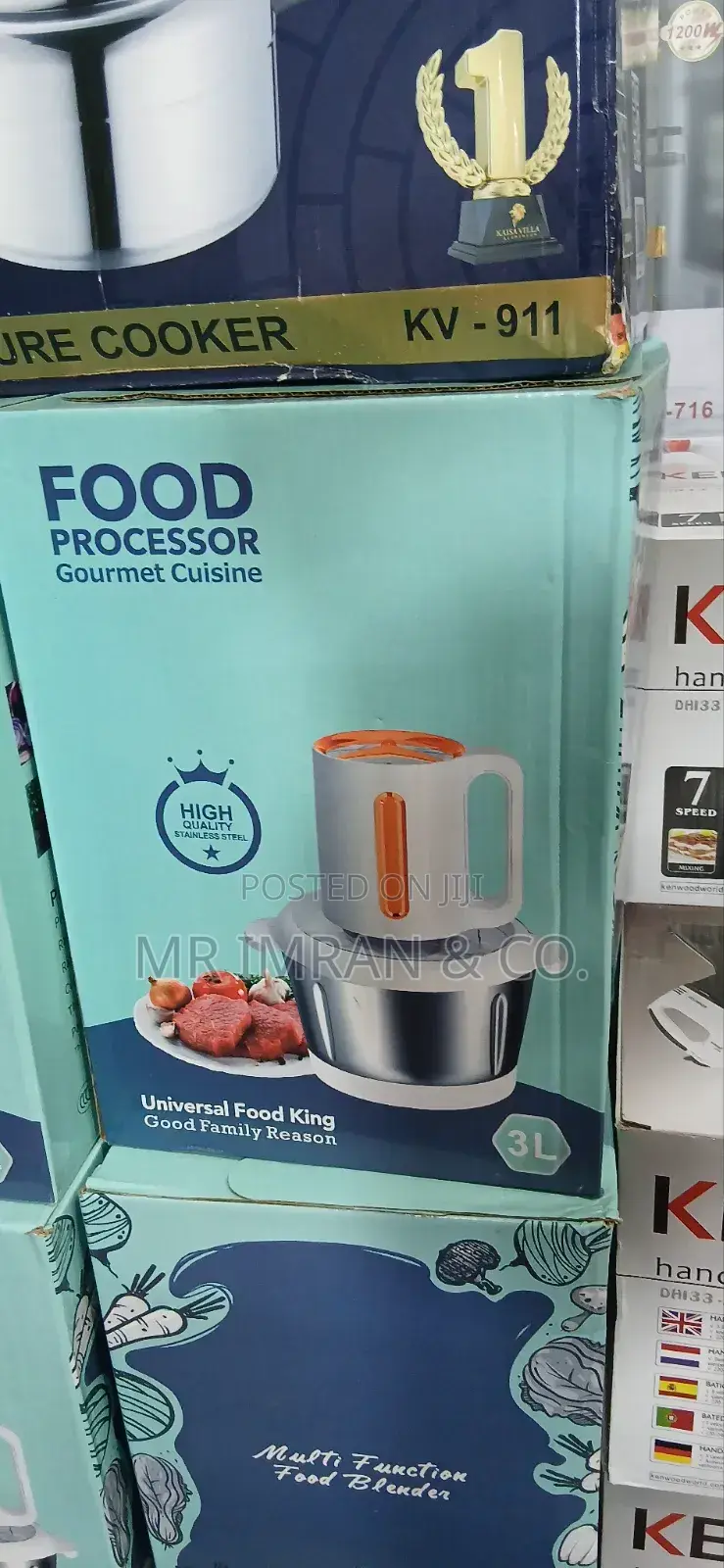 3-Liter Electric Food Processor and Meat Grinder.