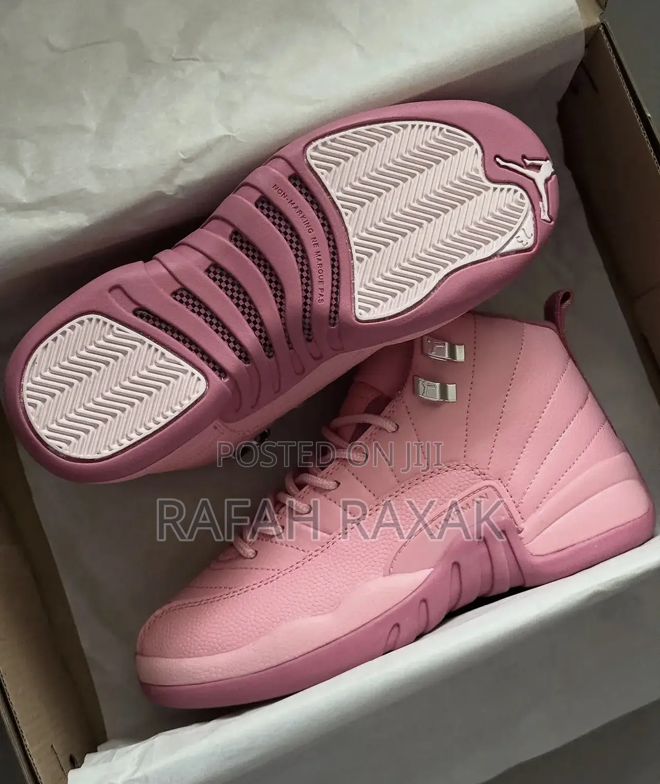 Pearl Pink Air Jordan 12 Retro Unisex Sneakers