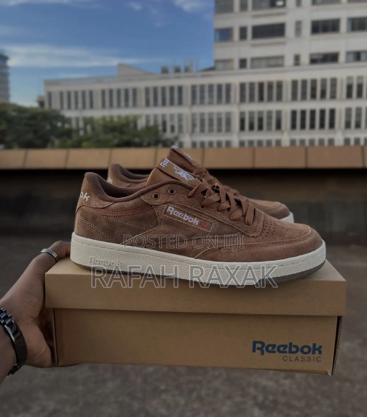 Collegiate Brown Reebook Club C 85 Sneakers