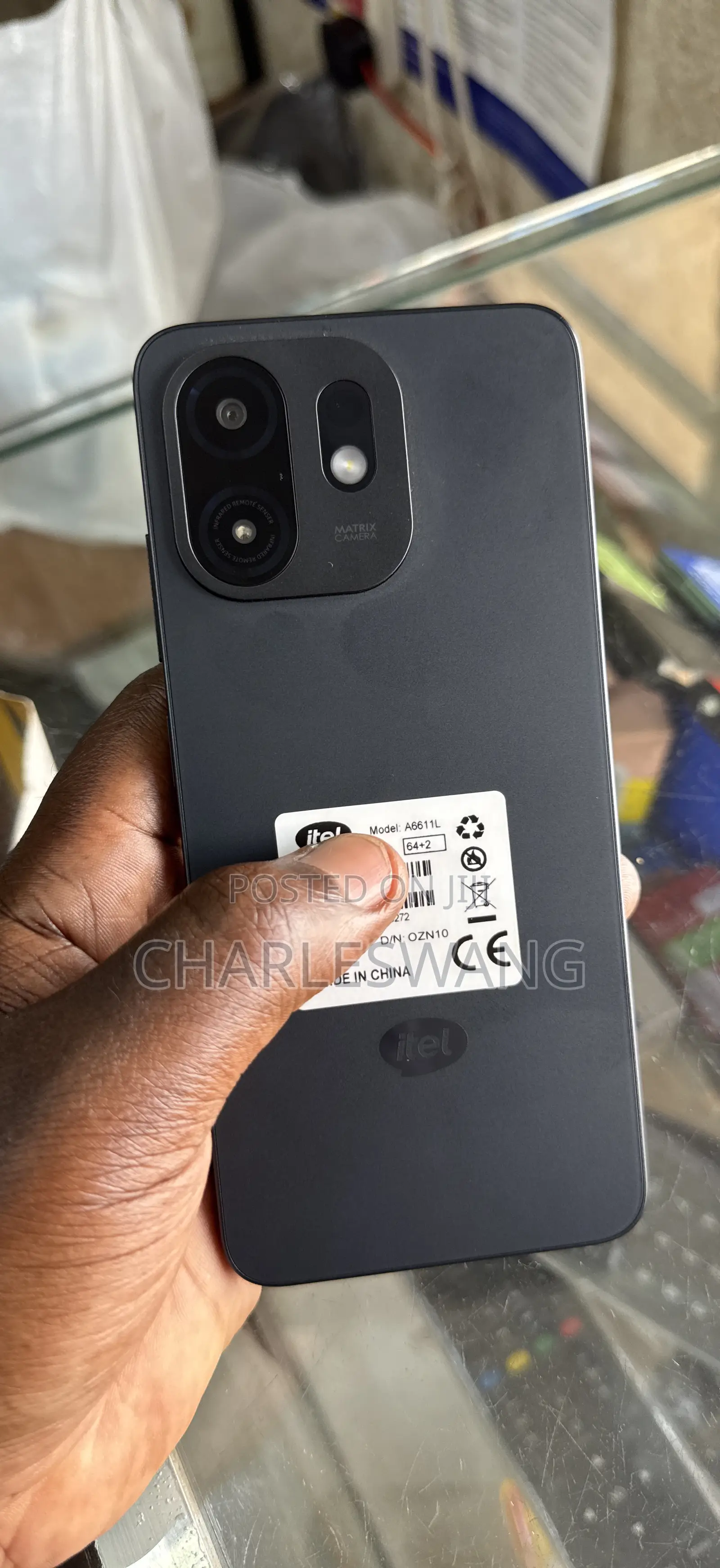 New Itel A100C 64 GB Black