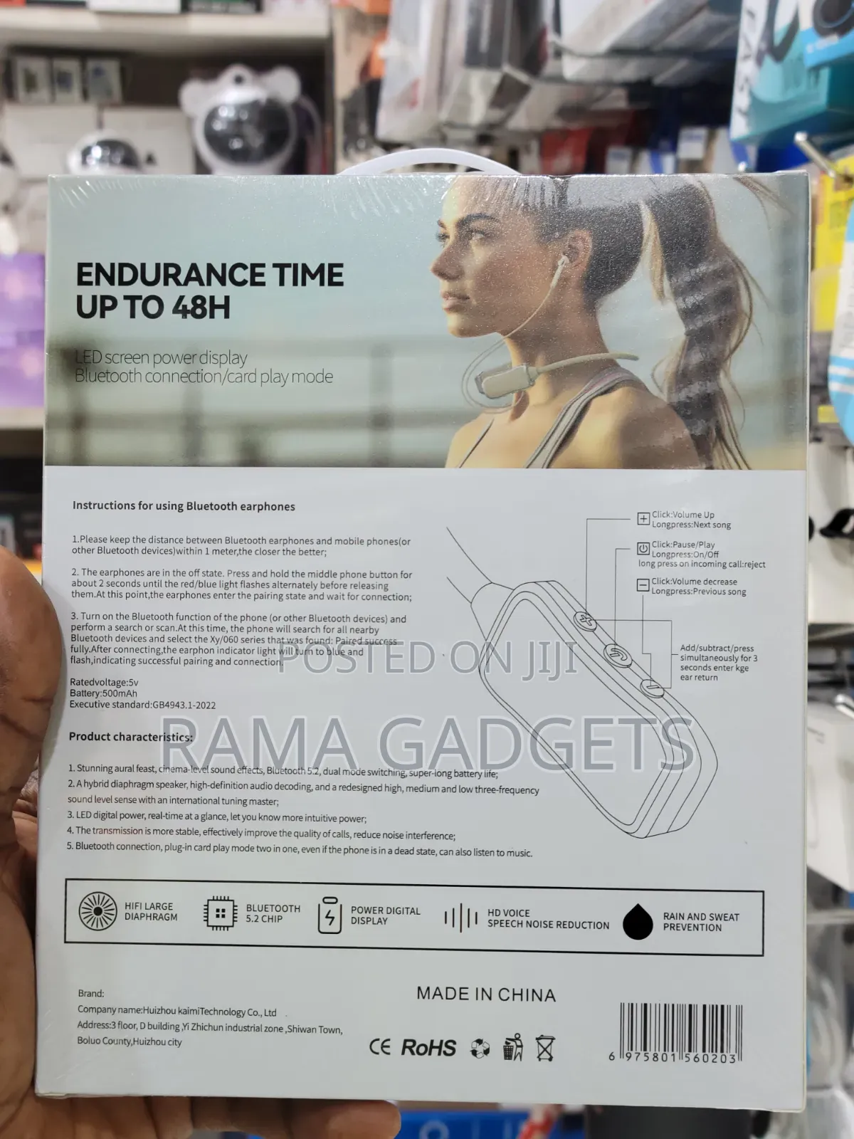 Kl50 Bluetooth 5.2 Neckband Earphones