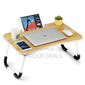 Foldable Black Laptop Table
