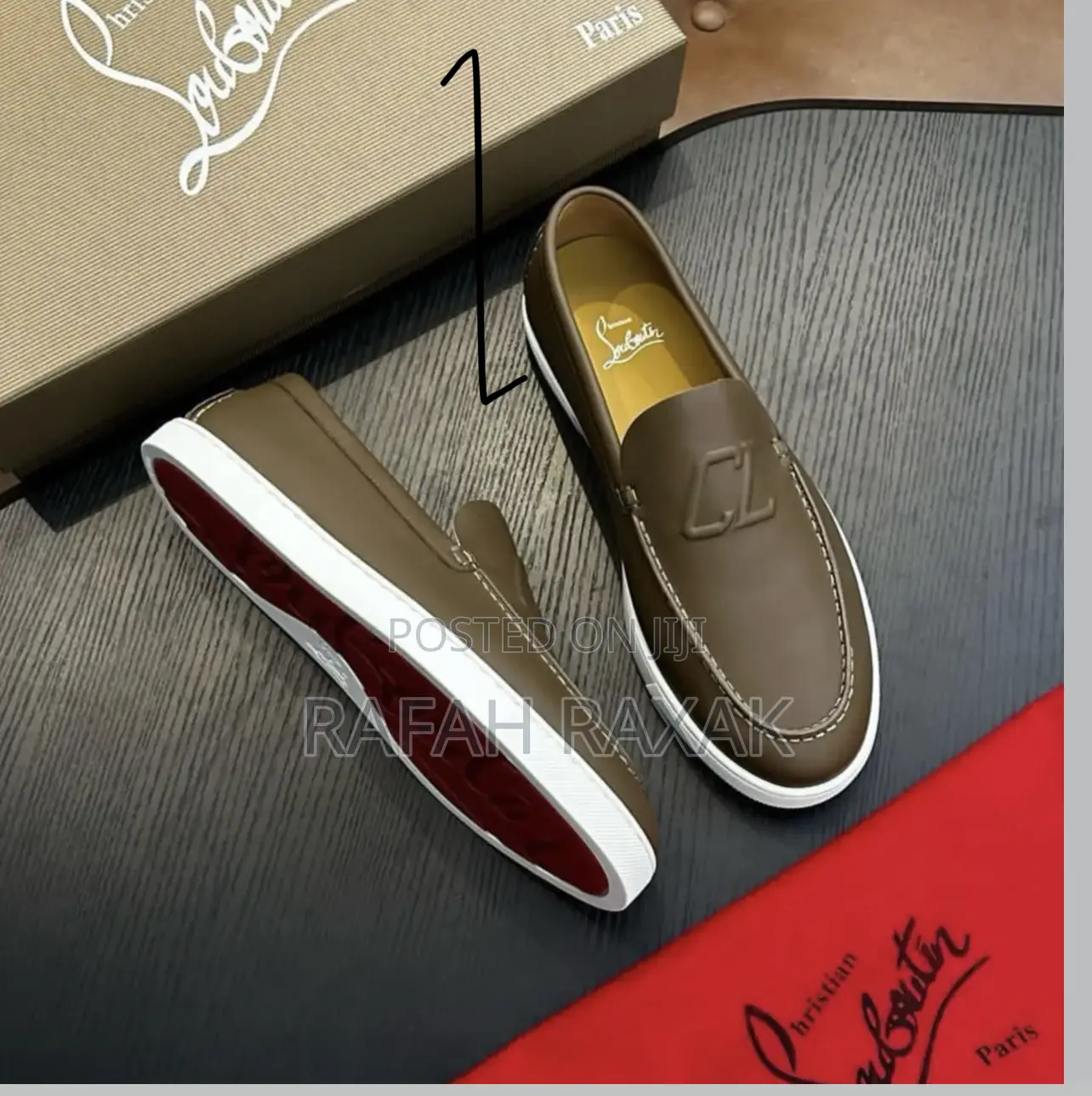 Leather Christian Louboutin Varsiboat Loafers