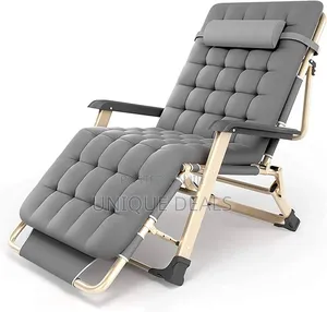 Outdoor Folding Chairs Set of 2 With Head Pillow and Cushion
