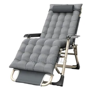 Outdoor Folding Chairs Set of 2 With Head Pillow and Cushion