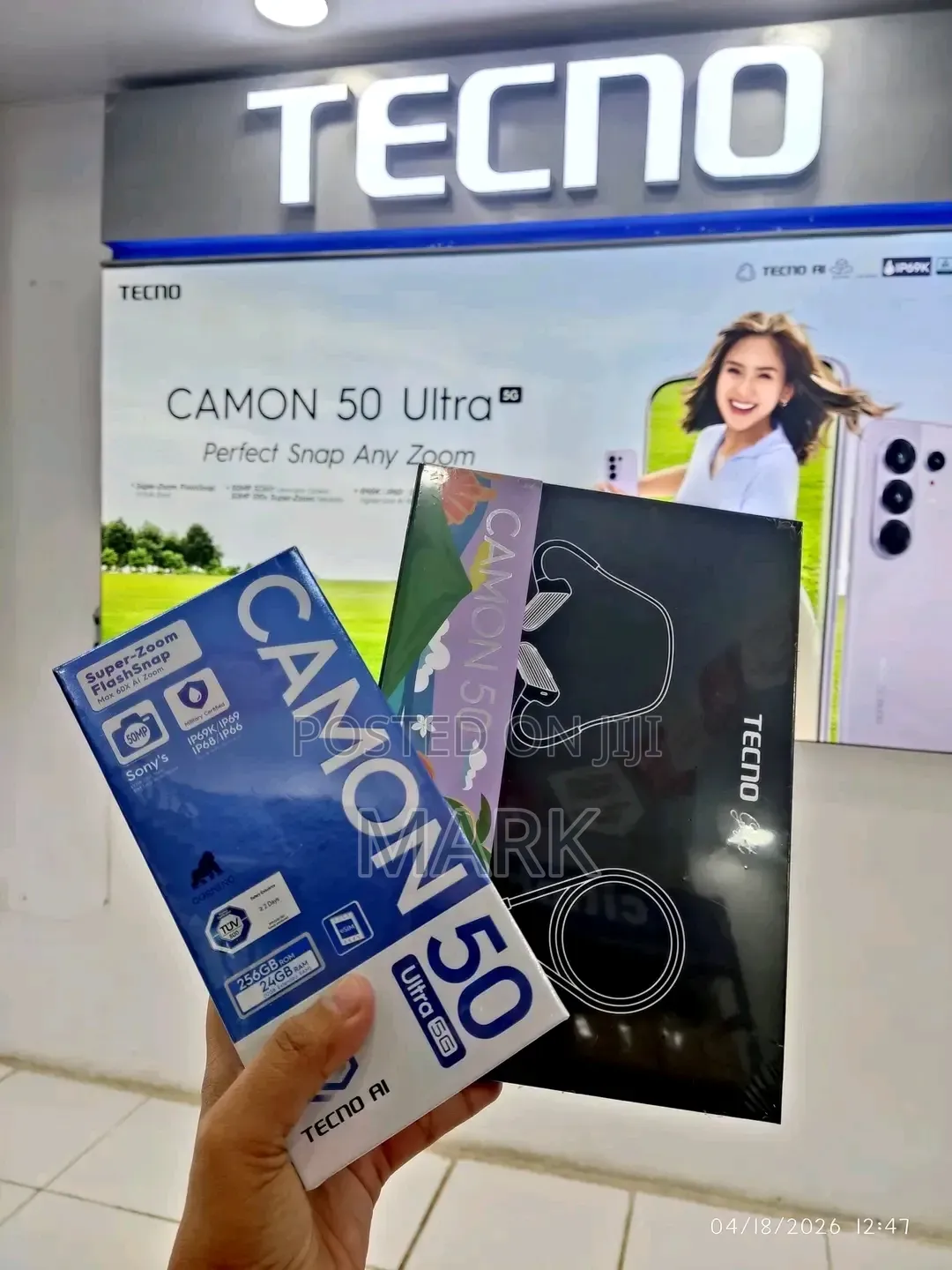 New Tecno Camon 50 256 GB Black