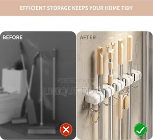 Broom Mop Holder Wall Mounted
