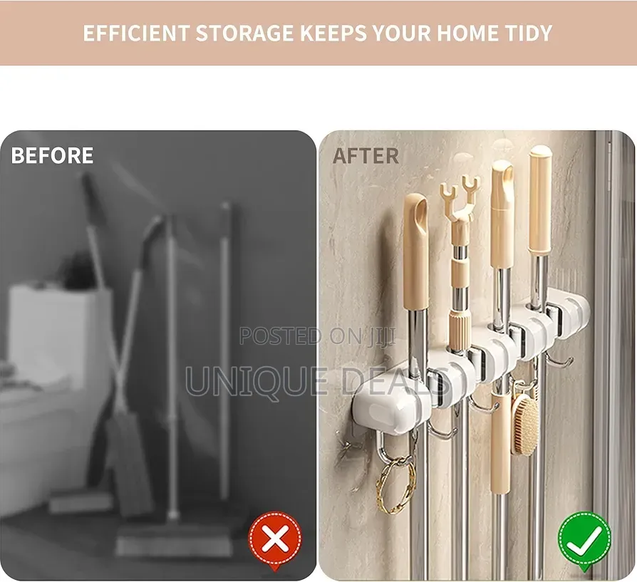 Broom Mop Holder Wall Mounted