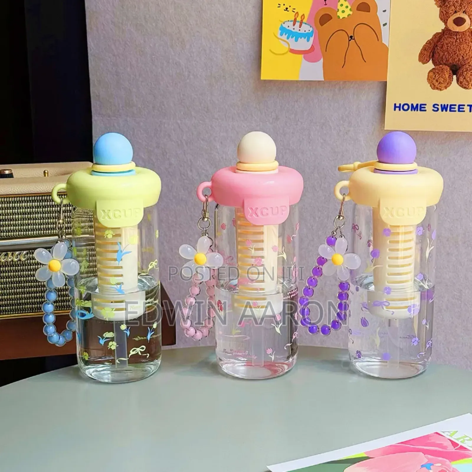 800mls Glass Crystal Travel Bottle