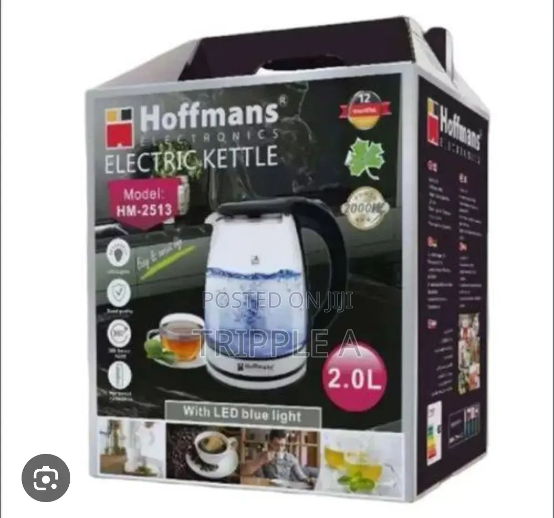 Hoffmans 2l Glass Electric Kettle