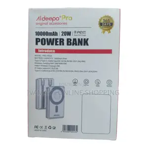 Aldeepo 10,000mah Magnetic Power Bank (20w Fast Charge)