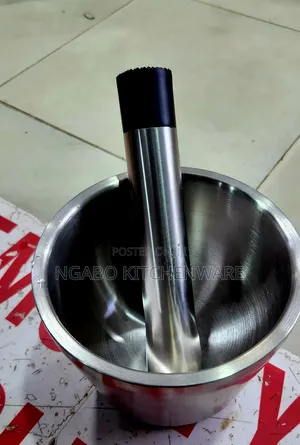 Stainless Steel Mortar and Pestle Set.