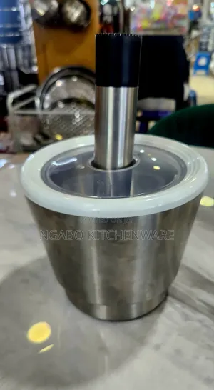 Stainless Steel Mortar and Pestle Set.