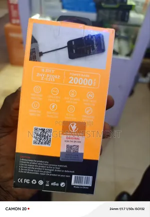 Zhy Power Bank . 20000 Power Bank With Phone Holder