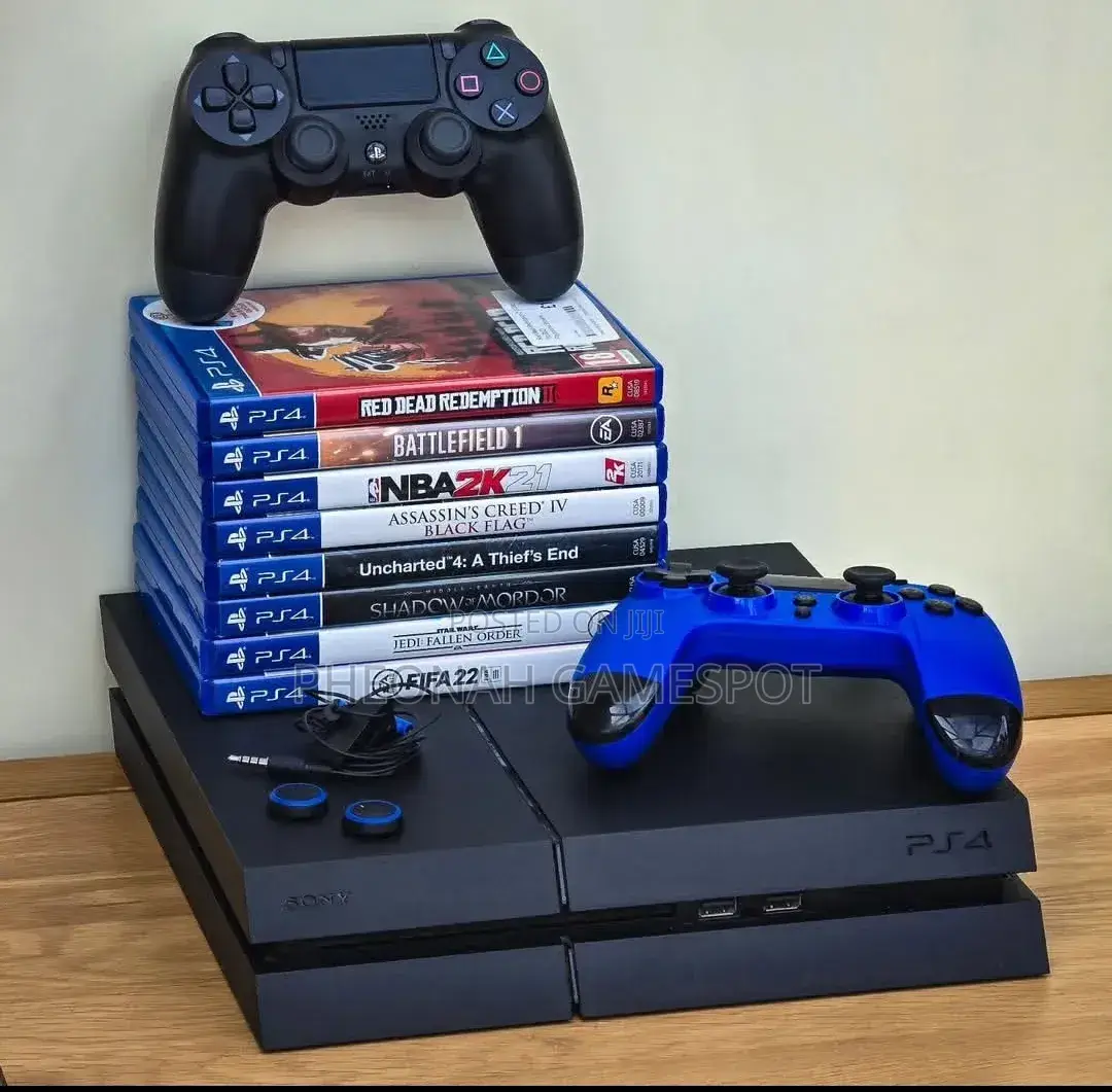 Ps4 Standard With 2 Controllers and Over 12 Games