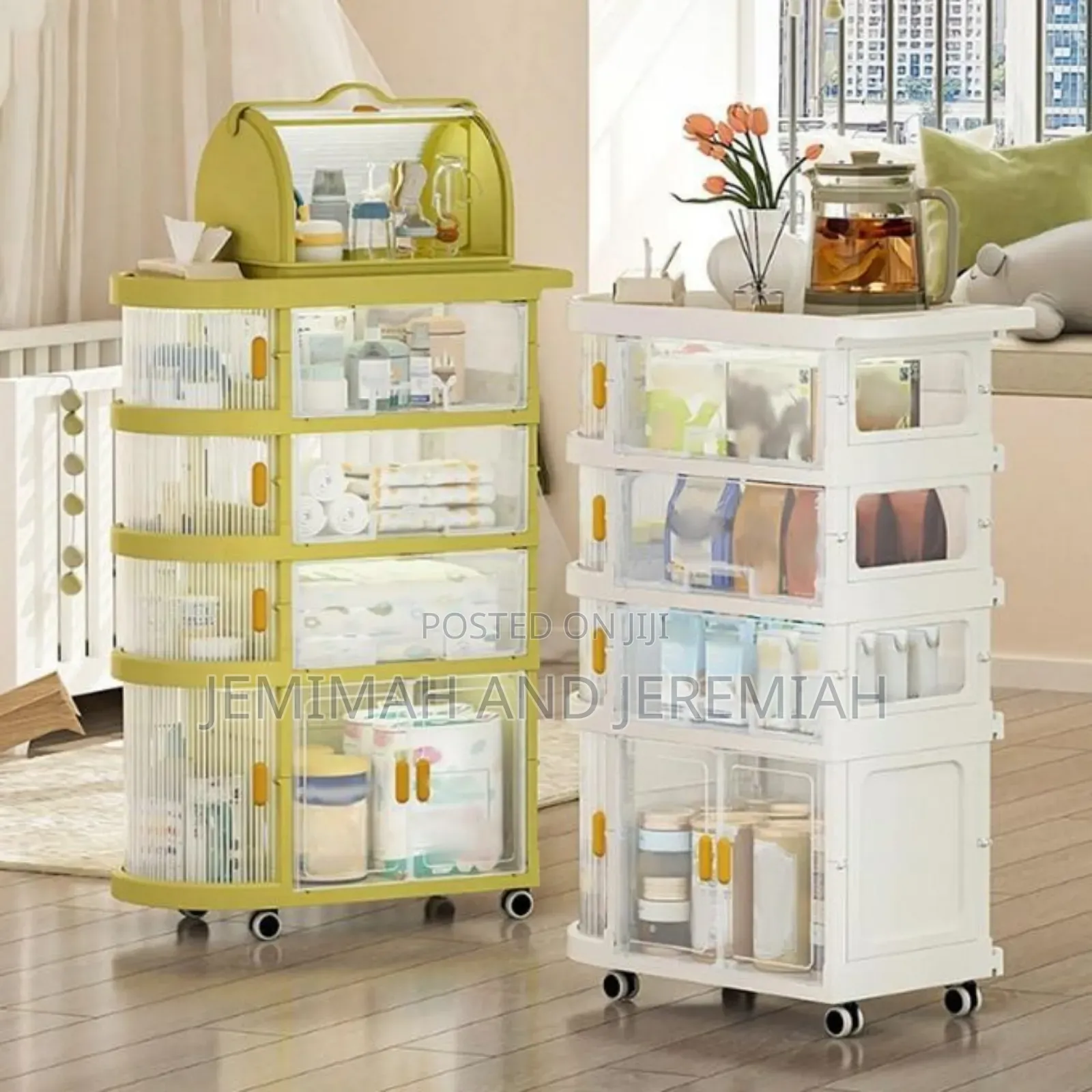 Foldable Baby Storage Cart