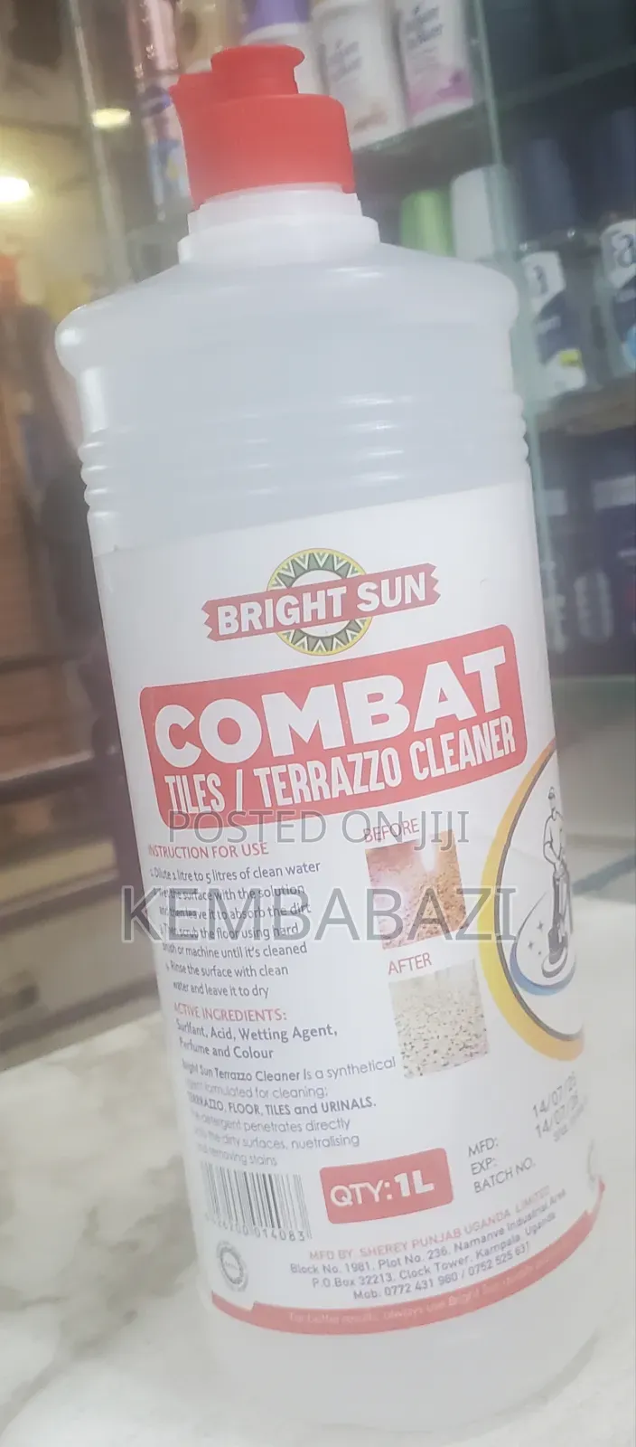 Bright Sun Combat Tiles/Terrazzo Cleaner.
