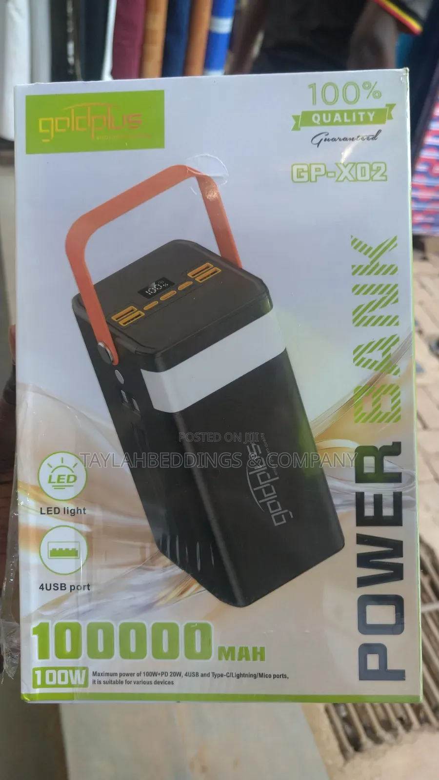 100,000mah Power Bank 100w Fast Charging With Type C for Laptops