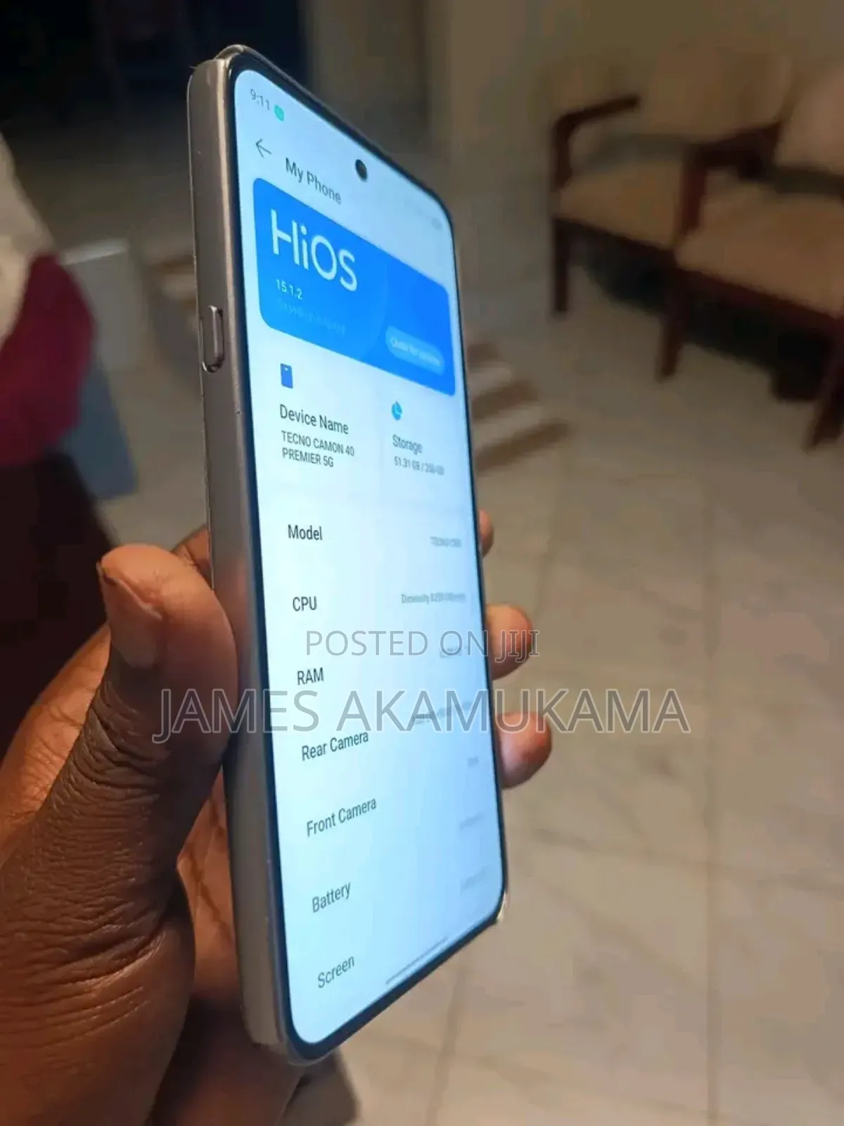 New Tecno Camon 40 Premier 256 GB Rose Gold