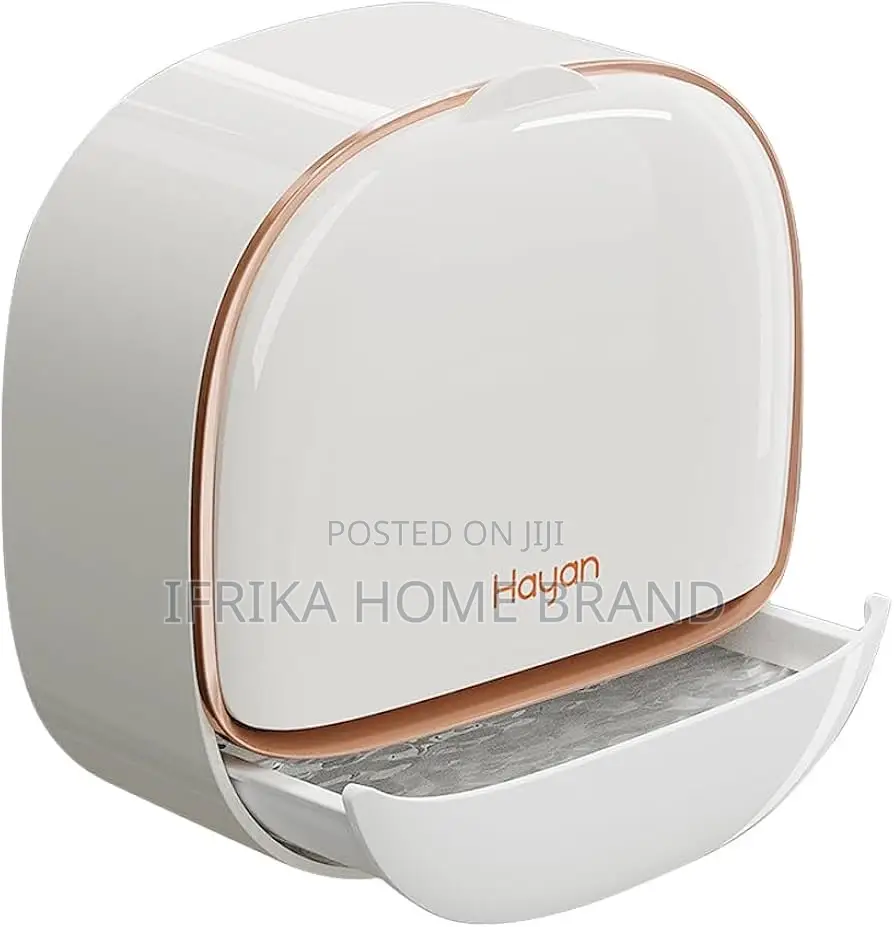Wall Mounted Soap Box, Flip Lid Soap Dish With Drip Tray, No Drilling