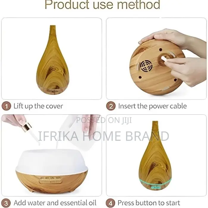Aroma Humidifier and Diffuser 7 Led Night Lights 400ml