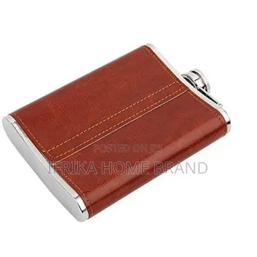 Jack Daniel’S 9 Oz Stainless Steel/Leather Hip Flask, Pocket Bottle