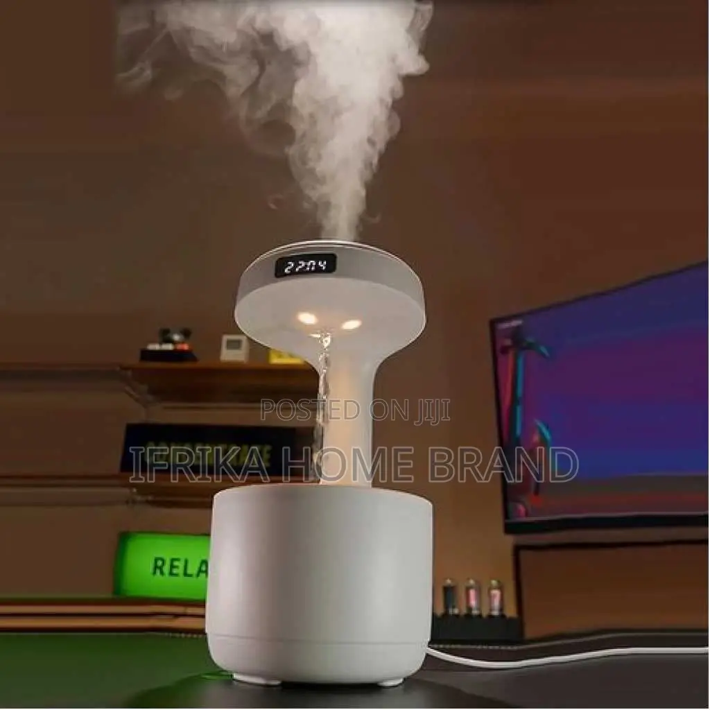 Anti-Gravity Humidifier With Clock Aroma Diffuser Levitating Water