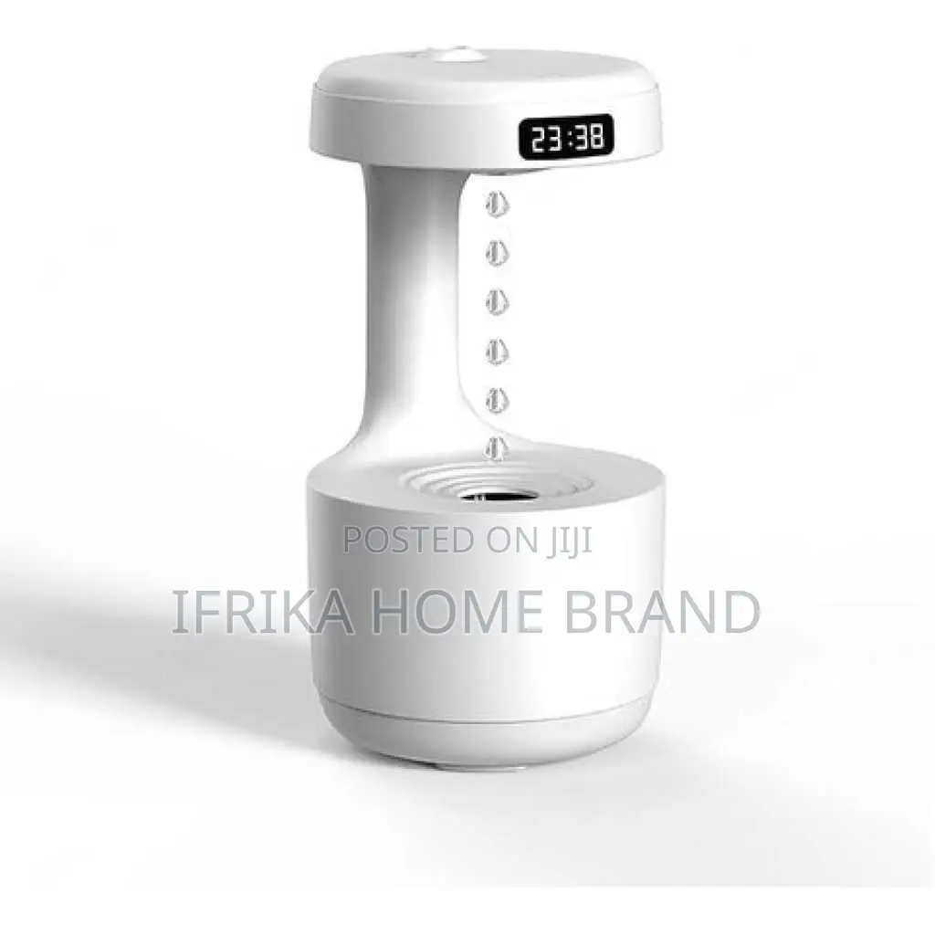 Anti-Gravity Humidifier With Clock Aroma Diffuser Levitating Water