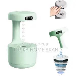 Anti-Gravity Humidifier With Clock Aroma Diffuser Levitating Water