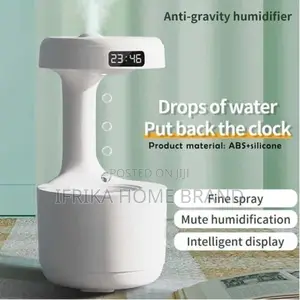 Anti-Gravity Humidifier With Clock Aroma Diffuser Levitating Water
