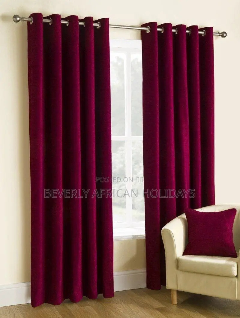 Pair of Curtains and 1net
