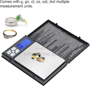 70.55 Oz Gram Scale Abs Stainless Steel Jewelry Weighing Kitchen Scale